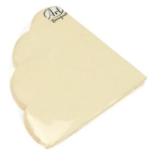 Салфетки Ф32см, 3 слоя, 12л Art Bouquet Rondo Барокко Шампань