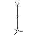 Вешалка напольная д/одеж "Комфорт 5" 5крюч 60х60х1,80см, черный, мет