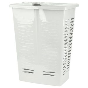 Корзина для белья Keeplex Regular с откидной крышкой 42л 39,8х29,9х53,7см белое облако