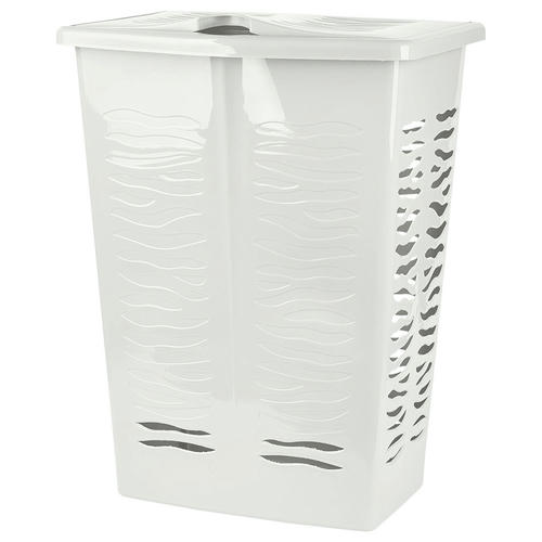 Корзина для белья Keeplex Regular с откидной крышкой 42л 39,8х29,9х53,7см белое облако