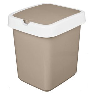 Tule Ведро для мусора пластмассовое 14л, 26х29х32,5см, бежевый, Idiland