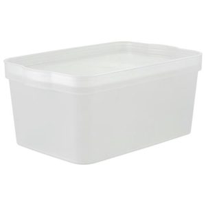 Keeplex Корзина для хранения пластмассовая "Trendy" 7,5л, 32х21,1х14,1см, матовый кристалл