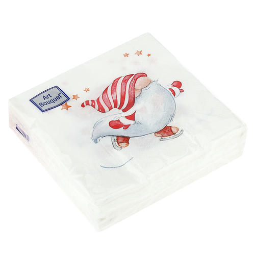 Салф. Art Bouquet 20х20 2 слоя 30л "Веселый человечек"