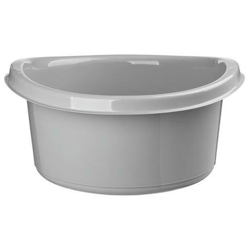 Таз пластмассовый "Etna" 8л, д34см, h17см, универсальный, серый, Idiland