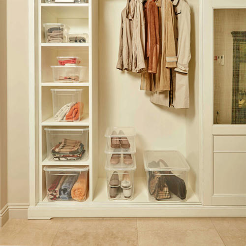 Ящик универсальный "Кристалл XL" 555х390х435мм 70л (бесцветный) с/крышкой Econova — изображение 2