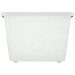 Bergen Ящик для хранения пластмассовый 18л, 38,1х29х27,3см, ручки-клипса, прозрачный