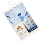 Miranda Штора для ванной тканевая 180х200см "Бутон розы, голубой", 100% п/э