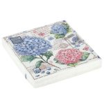 Салфетки бумажные декоративные 33*33, 3сл, 20шт Bouquet Home Collection Classic "Открытка с гортензиями"