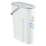 Контейнер для стирального порошка пластмассовый 5л, 11x32x25см, смоки