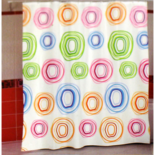 Miranda Штора для ванной тканевая 180х200см "Цветные круги", 100% п/э — изображение 2