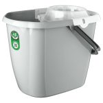 Ведро пластмассовое "Etna" 12л, 26,3х35,3х25,5см, серый, с отжимом МОП, Idiland