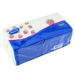 Салфетки бум 24х24 "Лилия" 200шт/уп 1сл Микс 15: Малина + Малинки