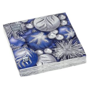 Салфетки 20л, Bouquet Home Collection Classic, 3хсл., "Новогодние игрушки" 33х33