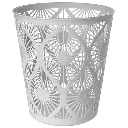 Корзина для бумаги пластмассовая 10л, д25см, h27см, светло-серый, Econova