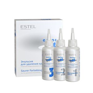 Смывка Estel Color Off - Эмульсия для удаления стойких красок с волос 3*120 мл.