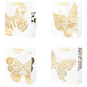 Пакет бумажный Золотая бабочка 26х32смG