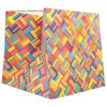 Пакет бумажный Полоски 30х30х30см