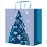 Пакет бумажный Лесная геометрия 18х23см