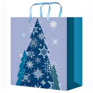 Пакет бумажный Лесная геометрия 18х23см