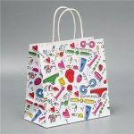 Пакет крафт Штучки 22х22х11см