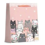 Пакет бумажный Котята в очках 18х23см