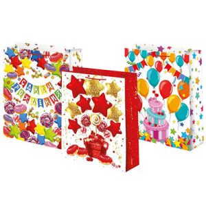 Пакет бумажный С ДР Праздник 26х32см