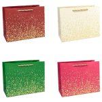 Пакет бумажный подарочный Вкрапления микс 23х18см