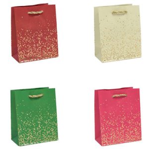 Пакет бумажный подарочный Вкрапления микс 12х15см