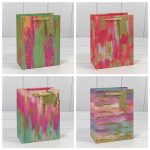 Пакет бумажный подарочный Акварель микс 18х23см