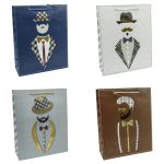 Пакет подарочный тис Мужской стиль микс 26х32