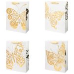 Пакет бумажный Золотая бабочка 30х40см/G