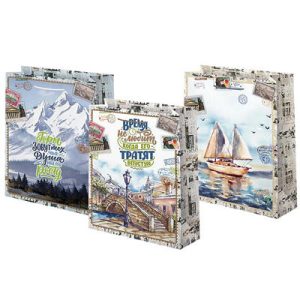 Пакет бумажный Путешествие 33х45см