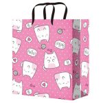 Пакет бумажный Влюбленные котики 54х44см