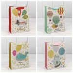 Пакет бумажный подарочный HB Шары 3D микс 18х23см