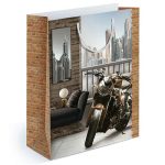 Пакет бумажный Лофт с байком 22х31см