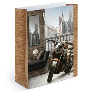 Пакет бумажный Лофт с байком 22х31см