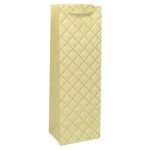 Пакет бумажный подарочный Ромб св-желтый 12х36см