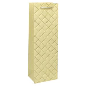 Пакет бумажный подарочный Ромб св-желтый 12х36см