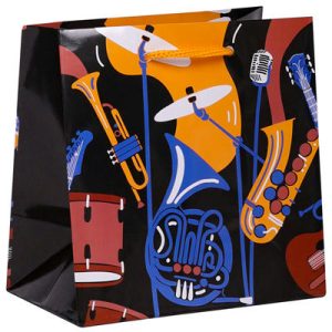 Пакет бумажный Музыкальный 37x37см
