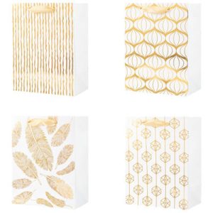 Пакет бумажный Золотой узор 18х23смG