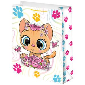 Пакет бумажный Котенок 41х56см