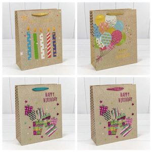 Пакет бумажный подарочный HB с тиснен микс 26х32см