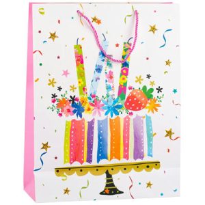 Пакет бумажный Праздник Яркий 31х42см