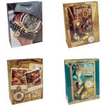 Пакет бумажный подарочный Мужская жизнь микс 18х23