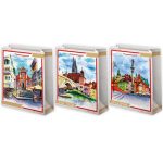 Пакет бумажный Города рисунок 18х23см