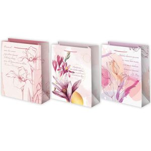 Пакет бумажный Лилии 14х20см