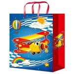 Пакет бумажный Самолетик дет 40х47см