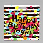 Пакет п/э Happy Birthday круги 38х47см