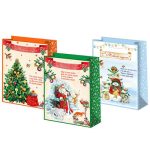 Пакет бумажный Новый год Стихи 22х31см