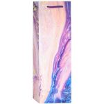 Пакет бумажный Мрамор с золотом 12х36см